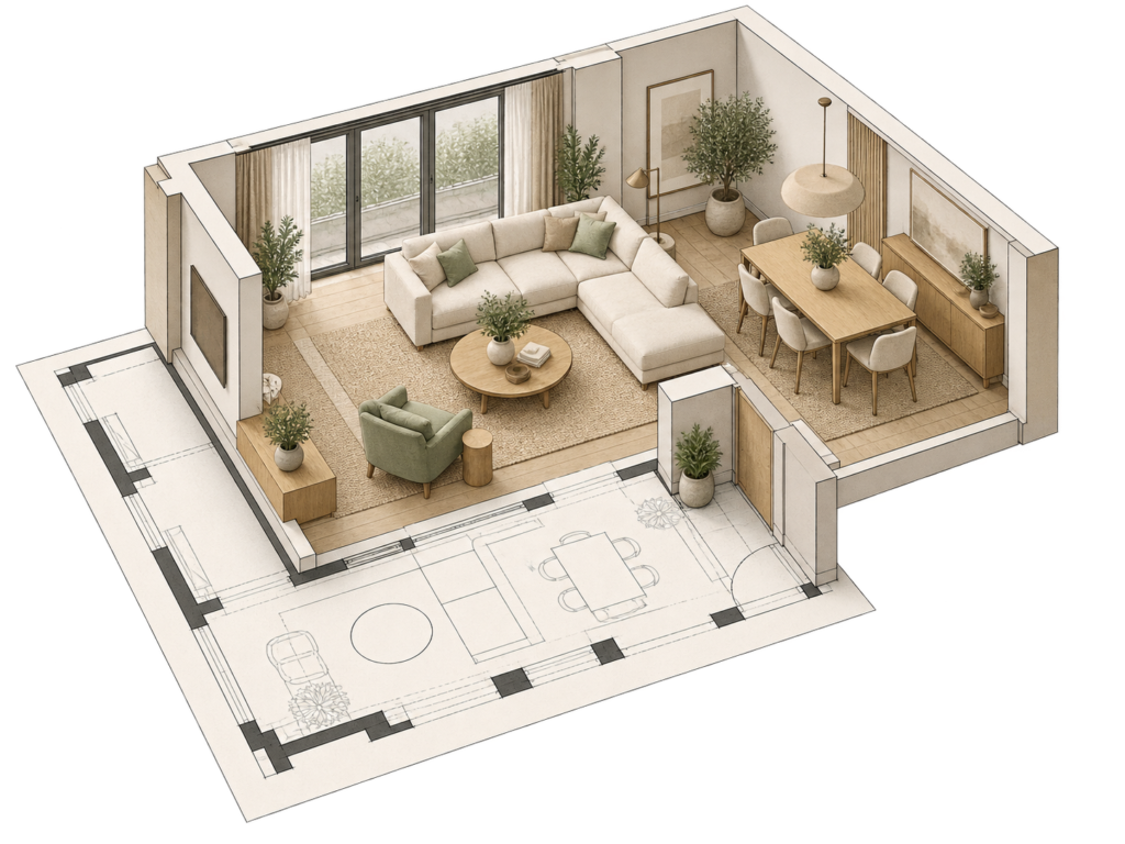 1 ruumiplaneering ja 3d visualiseerimine ikoon 2